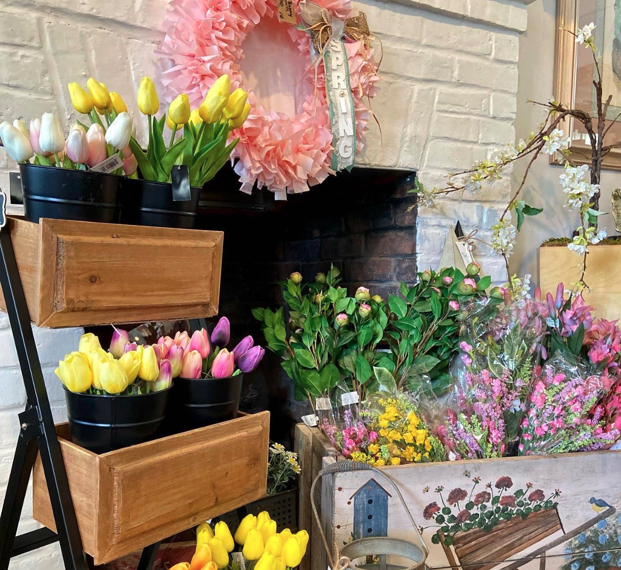 Spring Mantel Display
